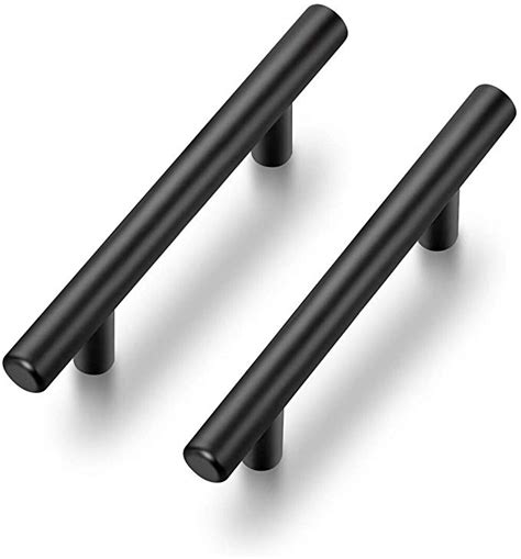 stainless steel bar pulls dark cabinets|kitchen cabinet hardware black pulls.